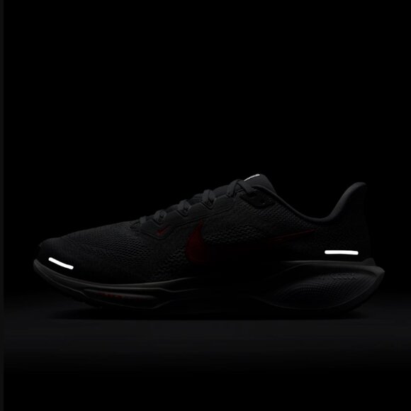 Nike Air Zoom Pegasus 41 Running Training Gym Shoes Grey Red - Picture 12 of 14